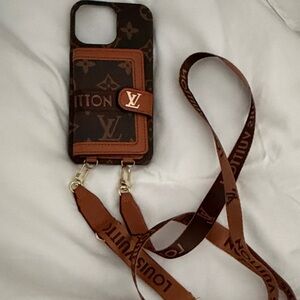 Louis Vuitton Monogram Phone Case with Strap
